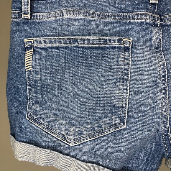 PAIGE Jimmy Jimmy Short Medium Wash Denim Cuffed Shorts Size 27 - Picture 3 of 8